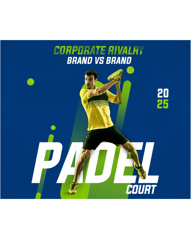Padel court corporate event post