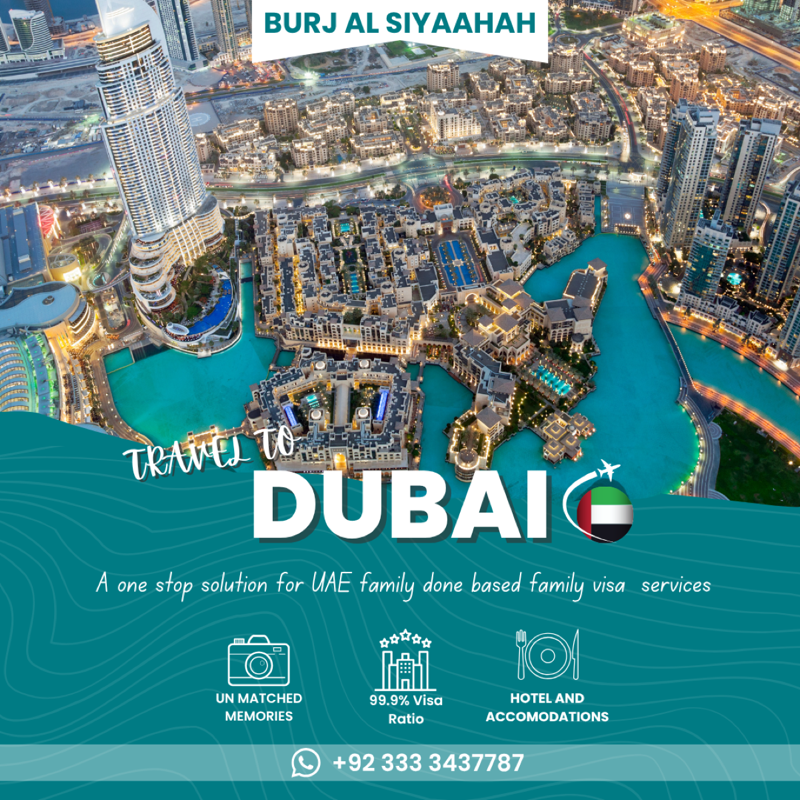 Dubai travel campaign post